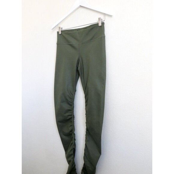 NEW! Alo Yoga Idol Ruched Legging Green SZ S - Picture 10 of 15